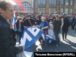 Разгон первомайской демонстрации в Петербурге 1 мая 2019 года